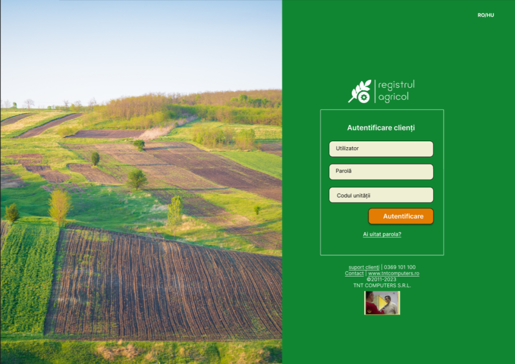 Registrul Agricol Login